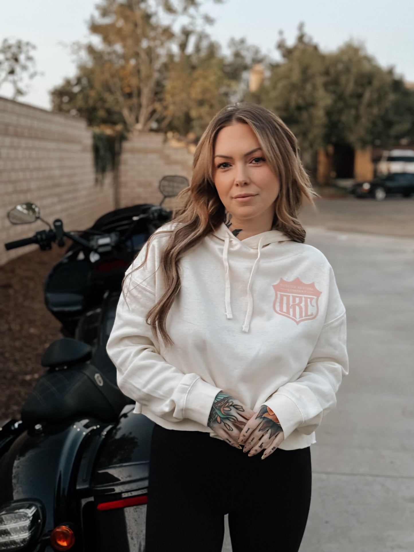 “The Highway” Women’s Crop Hoodie