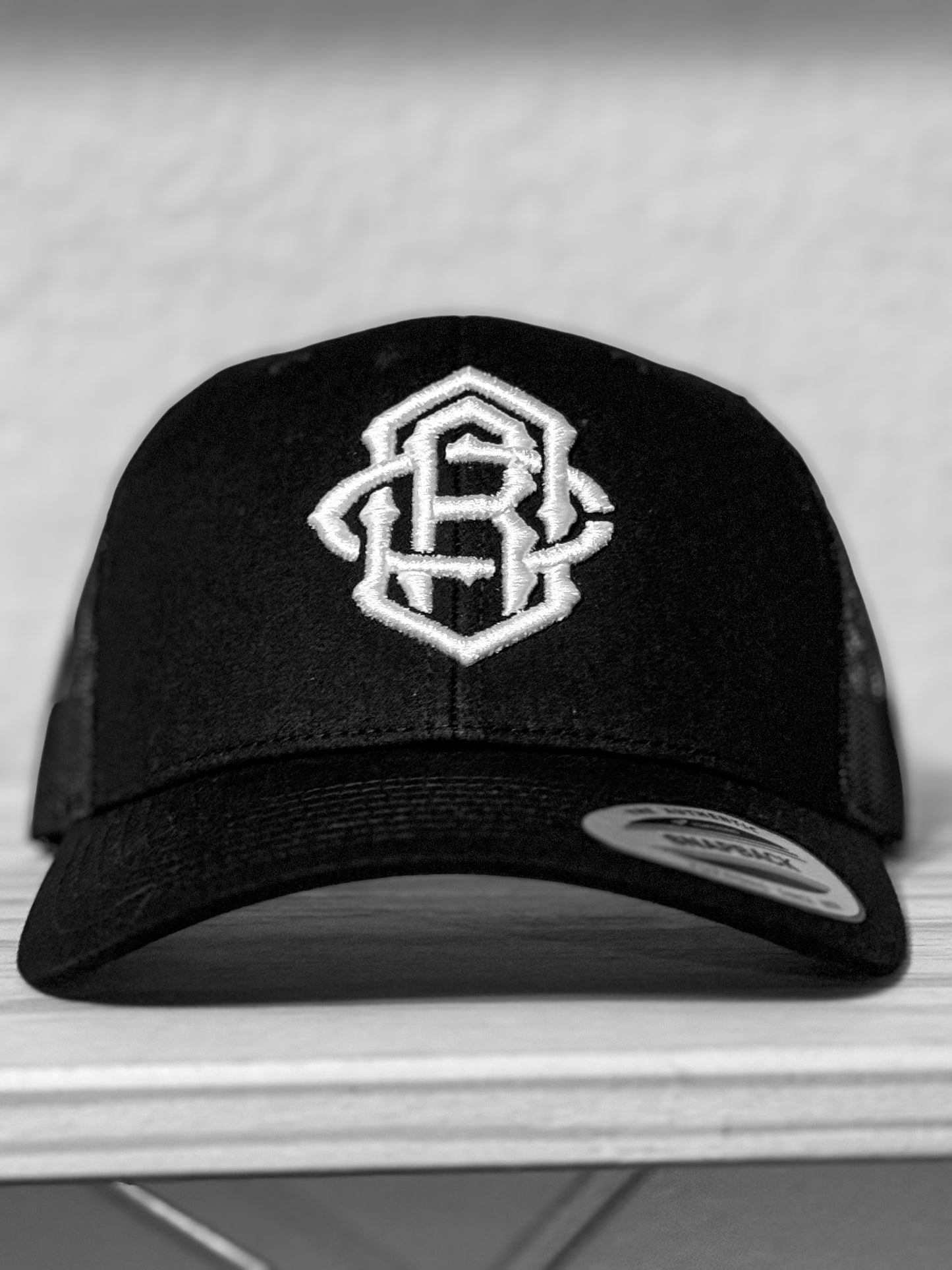 “Pendant” SnapBack Hat- BLK/WHT