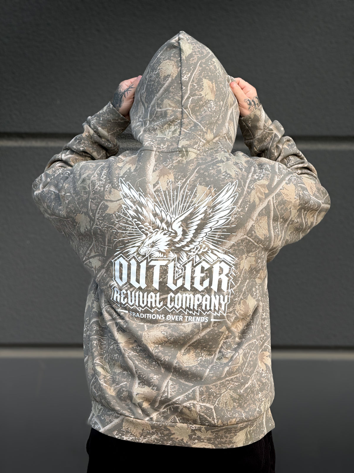 The “Aerial” Hoodie- Deadwood Camo