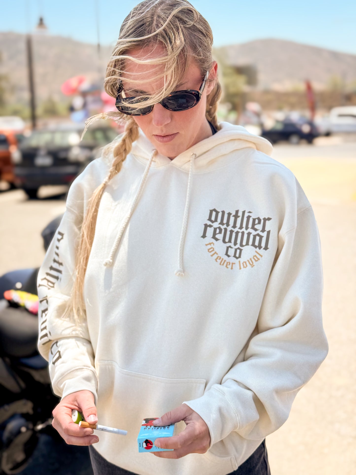 “The Pack” Hoodie (Bone)